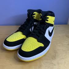Ebay ich verkaufe den nike jordan 1 retro high yellow ochre der schuh ist neu, nie angezogen und mit. Size 13 Jordan 1 Mid Se Yellow Toe 2019 For Sale Online Ebay