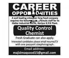 Quality Control Chemists Job Opportunity Apply Now How To Apply Jobs In Pakistan Job Opportunities