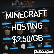 Running your own server lets you bring all of your friends into the same game, and you can play with rules you get to make or break. Minecraft Hosting From Shockbyte 2 50 Gb Minecraft Server Hosting Minecraft Hosting