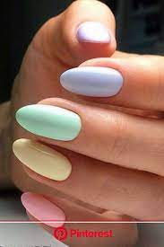 Matte pastel blue coffin nails nail designs art nailincloud. Rainbow Nails Short Acrylic Nails Designs Pastel Nails Designs Rainbow Nails Clara Beauty My