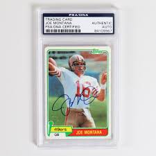 The card is a 'rookie stars' issue from the topps set which features ryan alongside fellow mets rookie jerry koosman. 1981 Topps Joe Montana Signed Rookie Card 216 Rc 49ers Coa Psa Dna Memorabilia Expert