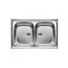 Evier Inox 2 Bacs Pour Installation Sur Meuble De 500 Mm Roca A870420803