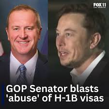 GOP Senator blasts 'abuse' of H-1B visas. MORE⬇ · FOX 11 Los Angeles ·  Facebook