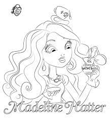 The collection is thoughtfully curated and prints out crisp and clean. Ever After High Madeline Hatter Baba Mattel Ever After High Madeline Coloring Pages Ever After High Colouring Pages