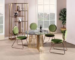 Find new metal dining chairs for your home at joss & main. China Home House Metal Furniture Dining Table With Gold Frame And Marble Green Chairs China Furniture Dining Table