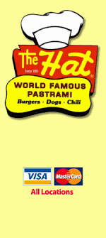 The Hat World Famous Pastrami Pastrami California Location Burger Dogs
