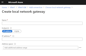 Add Multiple Vpn Gateway Site To Site Connections To A Vnet Azure Portal Azure Vpn Gateway Microsoft Docs