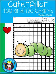 A Caterpillar Numbers 100 And 120 Chart