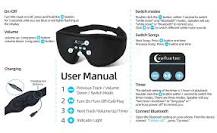 Amazon.com: Sleep Mask Bluetooth Headphones, 3D Sleep Eye ...