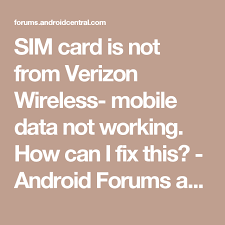 Sim card is not from verizon wireless. Pin On Travel Mavel