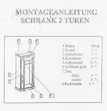 Schrank für ihre dachschräge selber bauen selbermachen. Aufbauanleitung Schrank 5 Trg Landhausmobel Dietersheim
