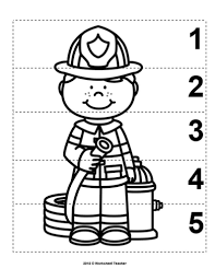 10 Community Helpers Number Sequence 1 5 Preschool Math B W Etsy Community Helpers Preschool Community Helpers Community Helpers Worksheets