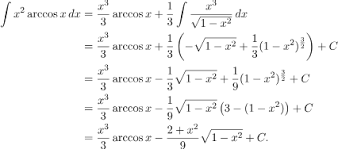 Este numarul care ridicat la puterea a treia ne da numarul de sub radical (din definitie) pot fi si mai mici ca 0. Evaluate The Integral Of X2 Arccos X Stumbling Robot