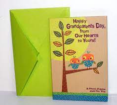 ✅ the reason for sending a greeting card is as varied as there are for sending a text message: Amazon Com Happy Grandparents Day Greeting Card Photo Frame Hard Cover Wonderful Keepsake Office Products