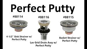 perfect putty sink strainer youtube