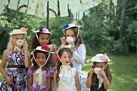 Tea Time An Impromptu Summer Celebration Tea Party Hats Tea Party Crafts Girls Tea Party