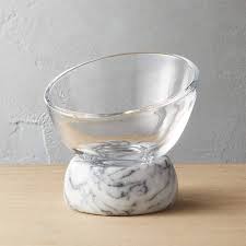 Askew Modern Glass Serving Bowl With
