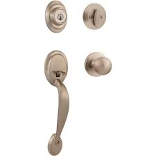 Maybe you would like to learn more about one of these? Kwikset Part 687daxp 15 Smt Cp Kwikset Dakota Satin Nickel Single Cylinder Door Handleset With Polo Door Knob Featuring Smartkey Security Handleset Locks Home Depot Pro