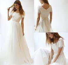 American eagle bei zalando | entdecke alle highlights von american eagle auf einen blick | aktuelle trends riesige auswahl schnelle lieferung Discount Kurze Armel Spitze Chiffon Modest Brautkleider 2017 Mit Armeln Scharpen Eine Linie Sommer Strand Boho Brautkleider Einfache Empfang Kleid Brautkleider Kurzes Hochzeitskleid Bescheidenes Hochzeitskleid Kleid Hochzeit