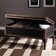 Charles vintage travel trunk coffee table, black and bronze walmart usa. Charles Vintage Travel Trunk Coffee Table Black And Bronze Walmart Com Walmart Com