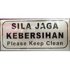 We did not find results for: Sila Jaga Kebersihan Please Keep Clean Logo Steel Sign Board Ready Stock