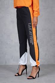 Women S Aspen Shell Track Pants Orange Black White Jk Attire Jka Archivedirect