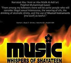 It is forbidden and is not permissible to play musical instruments or listen to songs and tunes. Music Is Haram It Is Shaytan S Aid To Lead Humankind Astray It Violates The Soul May Allah Azza W Islamic Inspirational Quotes Islam Facts Islamic Teachings