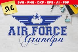Download Air Force Grandpa Star Wings Graphic By Novart Creative Fabrica PSD Mockup Templates