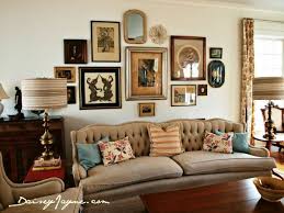 Tips For Creating A Cohesive Gallery Wall Vintage Living Room Design Living Room Wall Vintage Living Room