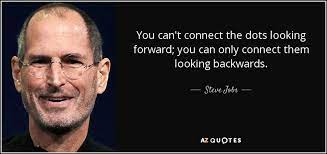 Steve Jobs Quote You Can T Connect The Dots Looking Forward You Can Only