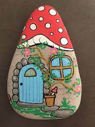 Pin By Aradhna Maingi On Kaira Doll House Painted Rocks Rock Painting Ideas Easy Rock Art