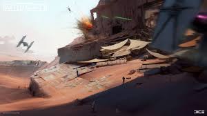 Artstation Star Wars Battlefront Ii Concept Art Jakku Esbjorn Nord Star Wars Battlefront Star Wars Ships Concept Art