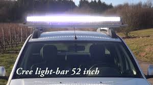 Dacia Duster 4wd Cree 52 Inch Led Light Bar Lightbar 52 Youtube
