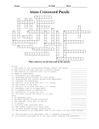 Check spelling or type a new query. Atom Crossword Puzzle
