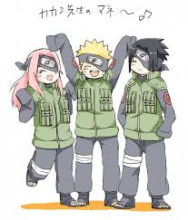 Tags Naruto Haruno Sakura Uzumaki Naruto Uchiha Sasuke Team 7 Arms Up Personagens De Anime Equipe 7 Naruto Desenho