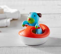 To disinfect bath toys with bleach, add 1/2 cup of regular bleach per gallon of water and soak the toys for 10 minutes. Skip Hop Zoo Bath Rev Up Wave Rider Bath Toy Baby Bath Toys Bath Toys Bath Toys For Toddlers