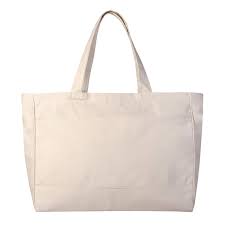 Sturdy Wholesale Canvas Tote Bags With Zippered Pocket Large