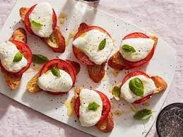 Baked Caprese Salad Recipe Caprese Recipes Food Network Recipes Recipes