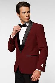 Black And Maroon Tuxedo Bordeaux Tuxedo Hot Burgundy From Opposuits 4 Colors Available Hot Burgundy Pearly White Jet Set Black Mi Burgundy Tuxedo Black Dress Shirt Men Red Tuxedo