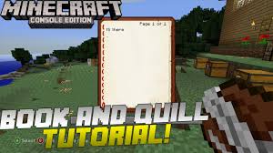 Minecraft Xbox Playstation How To Use A Book And Quill W A Keyboard Youtube