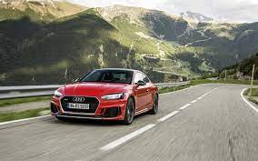 Download Wallpapers Audi Rs5 Coupe 4k Mountains Road 2018 Cars Usa German Cars Red Rs5 Audi Besthqwallpapers Com Audi Rs5 Audi Rs5 Sportback Rs5 Coupe