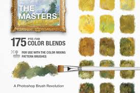 Impressionist Masters Color Blends Palette Collection Photoshop Brush Sampler Photoshop Photoshop Brushes Color Blending
