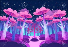 Follow the vibe and change your wallpaper every day! A Gaming Background Nature Landscape Night Forest With Magical Royalty Free Cliparts Vectors And Stock Illustration Image 123414458