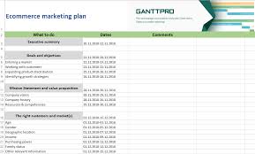 ecommerce marketing plan free download excel template