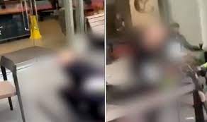 Horrifying moment dad is 'stabbed in front of his family' at Vancoucer  Starbucks | US | News | Express.co.uk