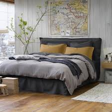 Cache Sommier Pur Lin Lave Lineo Am Pm La Redoute Linge De Lit Decoration Maison Idee Chambre
