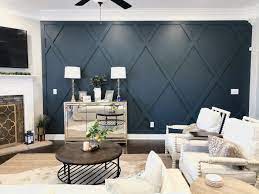 Are accent walls popular in 2020. How To Create A Diamond Accent Wall Whimsical September