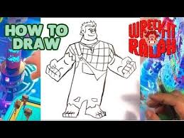 How To Draw Ralph Wreck It Ralph Ralph Breaks The Internet Easy Dr Howtodraw Howtodrawforbeginners How Easy Drawings Easy Pictures To Draw Drawings
