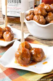 Combine the first 5 ingredients to make the bourbon sauce. Bourbon Meatballs A Family Feast