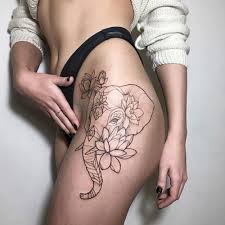 75 Best Elephant Tattoo Designs For Women 2020 Guide In 2020 With Images Thigh Tattoos Women Hip Thigh Tattoos Elephant Thigh Tattoo